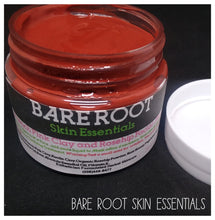 French pink clay and rosehip facial clay mask