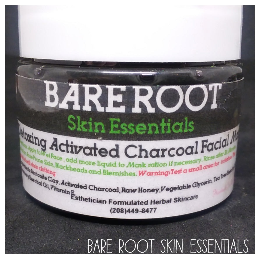 Activated charcoal and Bentonite detoxifying clay mask