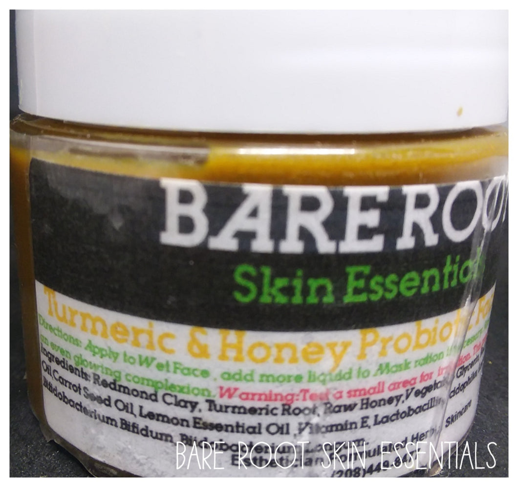 Turmeric and honey Probiotic clay facial mask