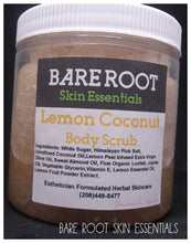 Lemon coconut body scrub